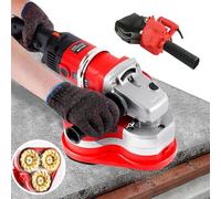 Levigatrice Elettrica Diamantata a 3 Teste per Calcestruzzo e Pietra, 2800W, Controllo 6 Marce, Levigatura Uniforme a 90° Senza Angoli Morti, per Lavori di Precisione su Scale e Angoli 02