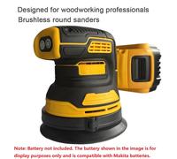 Levigatrice elettrica Mini levigatrice a nastro portatile Lucidatrice ricaricabile ad alta potenza Levigatrice circolare a batteria senza spazzole 21V (senza batteria)