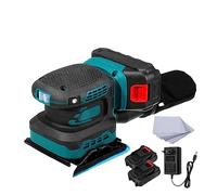Levigatrice elettrica orbitale casuale senza spazzole Levigatrice for legno Levigatrice for legno Utensili elettrici di scarico della polvere, Uscita Stabile(1x 1.5Ah Battery EU)