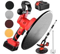 Levigatrice elettrica per calcestruzzo, cazzuola da 1680 W con asta di miscelazione, 40-300 giri/min, ideale per malta, cemento, mastice, lucidatrice da parete con batteria da 22500 mAh
