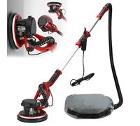 Levigatrice elettrica per cartongesso 1250W 225MM Rettificatrice per muro Stucco Macchina per carta vetrata Luce a LED Asta lunga Rettifica Lucidatura per pareti