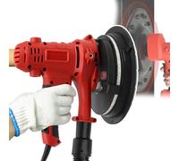 Levigatrice Elettrica Velocità Variabile 1200-2500rpm con Illuminazione a LED, Sacchetto di Polvere, Aspirazione Regolabile per Intonaco, Stucco, Muri di Cemento