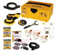 Levigatrice Elettrico Mirka Deros 5650CV Set + 150 Abranet Dischi, Custodia Case
