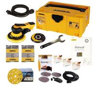 Levigatrice Elettrico Mirka Deros 5650CV Set + 50 Mola Abrasiva Case & Roundyk