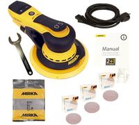 Levigatrice Elettrico Mirka DEROS650CV Set + 150 Abranet Dischi Gratis