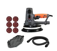 Levigatrice for cartongesso 1250W Lucidatrice for stucco for pareti a velocità variabile Lucidatrice manuale con luce a LED, tubo for polvere e sacco di raccolta, Uscita Stabile