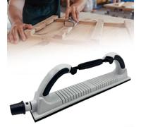 Levigatrice manuale flessibile regolabile per legno e metallo, con telaio in ABS leggero e presa sicura per un controllo di precisione della levigatura