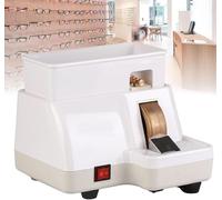 Levigatrice manuale per lenti - Lucidatrice per occhiali con lavandino staccabile e flusso d'acqua regolabile per una lucidatura di precisione dei bordi di lenti ottiche e occhiali