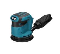 Levigatrice orbitale a Batteria con Motore a Spazzola da 125 mm Smerigliatrice for Legno Levigatrice for lucidatura a Cera for Metalli in Legno for Batteria da 18 V(Type 1)
