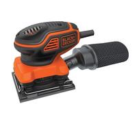 Levigatrice orbitale a filo 220W da 1/4 di foglio con sacchetto Black Decker ✔
