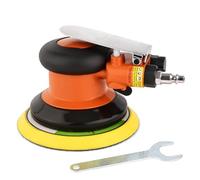 Levigatrice orbitale ad aria compressa, 150 mm, mini, smerigliatrice pneumatica ad alte prestazioni, con chiusura, 10000 giri/min, arancione