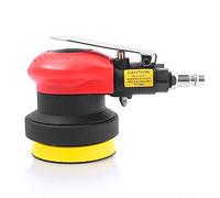 Levigatrice orbitale ad aria compressa 75 mm (3"), 10000 giri/min, mini smerigliatrice ad aria compressa professionale, levigatrice per auto, mobili, legno (rosso)