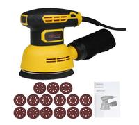 Levigatrice Orbitale Casuale Da 300 W E 5 Pollici, 12000 Giri/min, 6 Velocità Variabili, Raccolta Della Polvere Ad Alte Prestazioni For La Lavorazione Del Legno Levigatura Fine