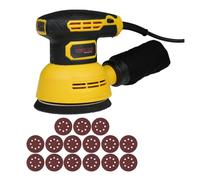 Levigatrice Orbitale Casuale Da 5 Pollici 15 Pezzi Di Carta Vetrata 12000 Giri/min 6 A Velocità Variabile Raccolta Polveri Ad Alte Prestazioni Levigatura Fine