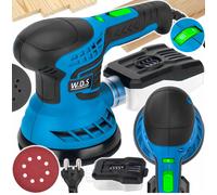 Levigatrice Orbitale Eccentrica 1500W Per Legno Metalli Raccolta Polveri 125mm
