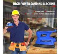 Levigatrice orbitale elettrica da 135 W, lucidatrice per mastice levigante per la lavorazione del legno da 12000 giri/min con fogli abrasivi Cavo da 2 m