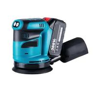 Levigatrice Orbitale Elettrica Senza Fili Da 5 Pollici, Smerigliatrice For Legno, 3 Ingranaggi, Lucidatrice, Utensili Elettrici For Batteria 18 V Levigatura Fine(2 Battery)