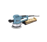 Makita BO6030 BO6030-Lijadora rotorbital Electronica 150 mm 310W 4000-10000 RPM 2.4 kg, 310 W, 240 V, Noir, Bleu, Argent