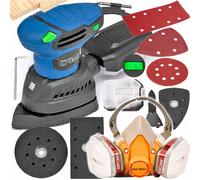 Levigatrice Orbitale Multifunzione Professionale 1200W 4in1 + Maschera Vernici