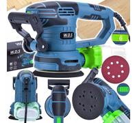 Levigatrice Orbitale Oscillante 125 mm 1300W Impugnatura Antiscivolo 6 Velocità