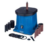 Scheppach Smerigliatrice oscillante OSM100, potenza 450 W, corsa Osz, 16 mm, con 6 manicotti abrasivi, diametro mandrino 12,7 mm, velocità di rotazione 2000 min-1 (modello 2025)