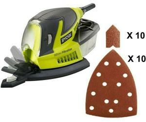 Levigatrice palmare elettrica smerigliatrice triangolare con aspirazione Ryobi