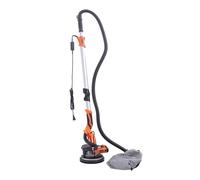 Levigatrice per cartongesso da 850 W, a forma di giraffa, levigatrice da parete, levigatrice a collo lungo con luce a LED e sacchetto di raccolta della polvere e 6 fogli abrasivi, gamma di velocità