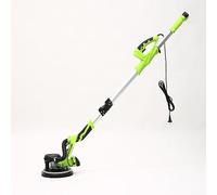 Levigatrice per cartongesso pieghevole con asta di prolunga, levigatrice per lucidatura a parete senza polvere con doppie luci LED, levigatrice elettrica per intonaco e stucco