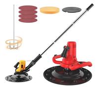 Levigatrice Per Cemento E Malta 1680W, Macchina Lucidatrice Da Parete 2 In 1 Miscelatore In Cemento Cazzuola Elettrica Per Intonaco, Con Prolunga Frattazzatrice Professionale(Red)