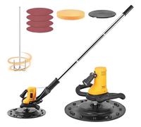Levigatrice Per Cemento E Malta 1680W, Macchina Lucidatrice Da Parete 2 In 1 Miscelatore In Cemento Cazzuola Elettrica Per Intonaco, Con Prolunga Frattazzatrice Professionale(Yellow)