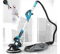 Levigatrice per Muro 1800W Design Staccabile,Asta Telescopica,con Luce LED e Raccolta Automatica di Polvere,1000-2100RPM Levigatrice a Secco con 20 Dischi Abrasivi,per Cartongesso,Soffitto,220V