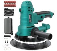 Levigatrice Per Muro 800 W,1200-2300r/min Levigatrice a Secco, conLuce LED, Aspirazione Polvere Automatica,Tubo Flessibile e 12 Dischi di Levigatura,Asta Telescopica