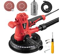 Levigatrice per Muro e Soffitto 1280W Pieghevole Aspirazione Automatica con Sacchetto e Luce LED