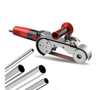 Levigatrice per tubi, 800 W, in acciaio inox, con 6 velocità variabili, smerigliatrice rotonda professionale per metallo, plastica e alluminio