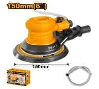 Levigatrice Pneumatica 150 mm rotorbitale INGCO Ingresso aria da 1/4" con Tubo