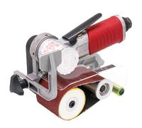 Levigatrice pneumatica a nastro, trafilatrice portatile, velocità 7000 giri/min, angolo della maniglia regolabile, a basso rumore, ideale per legno, ferro, alluminio, metallo
