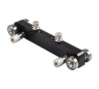 Levigatrice regolabile per capotasto e sella per chitarra per montaggio di precisione, dispositivo di levigatura per liutaio in lega di alluminio per Pa composito plastico osseo (nero)