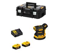 Levigatrice Roto-orbitale DeWALT DCW210P2 (2 x 5,0 Ah + DCB115 + TSTAK II)