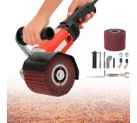 Levigatrici elettriche, lucidatrici, utensili for lucidatura, macchina a tamburo con 2 ruote, 8 velocità, for legno, metallo e acciaio inossidabile