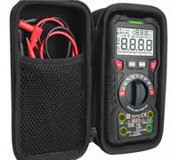 Levigo Custodia rigida da viaggio di ricambio per multimetro digitale KAIWEETS TRMS600, custodia per multimetro digitale elettrico, custodia rigida per il trasporto, Nero , Digitale