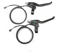 Levigo Leve del freno della bicicletta elettrica della lega di alluminio con cavo della spina SM di 2 Pin Mountain Bike Left Right Anti-Skid Brake Handles Bike Ricambi Accessori per biciclette