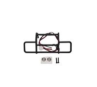 Levigo Paraurti anteriore per auto RC con luce rotonda a LED compatibile con Traxxas 1/18 Trx4m K10, accessori di aggiornamento RC telaio paraurti anti collisione