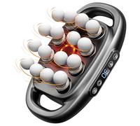 LEVILO Set di pistola massaggiante a 16 unità, massaggiatore a percussione con 16 testine massaggianti, massaggio muscolare silenzioso per schiena, spalle, gambe, piedi, per rilassarsi, lesioni e