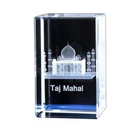 LEVINE Ornamenti di cristallo, Ornamenti Art Crystal 3D Statue Decor Taj Mahal 3D Crystal Interior Carving Home Accessori in cristallo Religione