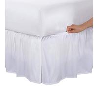 Levinsohn Bed Maker's Magic Skirt Wraparound Ruffled Bedskirt, White, Coppia