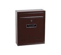 LEVIOR 235 - Cassetta delle lettere piccola, 31 x 26 x 9 cm, colore: Marrone