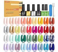 LEVIPE Smalto Semipermanente Unghie, 44Pz Smalti Semipermanenti per Unghie con Base Coat e Glossy & Matt & Cat-Eye Topcoat e Remover Semipermanente unghie, Smalto per Unghie in Gel UV LED 8ml