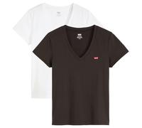 Levi's 2 Pack Perfect Vneck Tees 2 Pack V Neck W, Confezione da 2 V Neck White, XL
