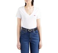 Levi's 2-Pack V-Neck Tee, Maglietta, Donna, Caviar/White, S
