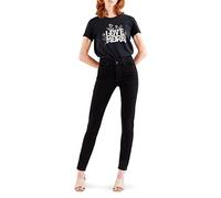 Levi's 310 Shaping Super Skinny, Jeans Donna, Black Squared, 28W / 28L